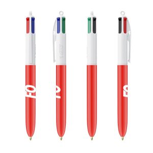 Stylo Bic® 4 Couleurs® Rouge et Blanc