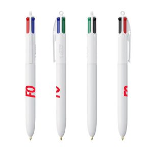 Stylo Bic® 4 Couleurs® Blanc