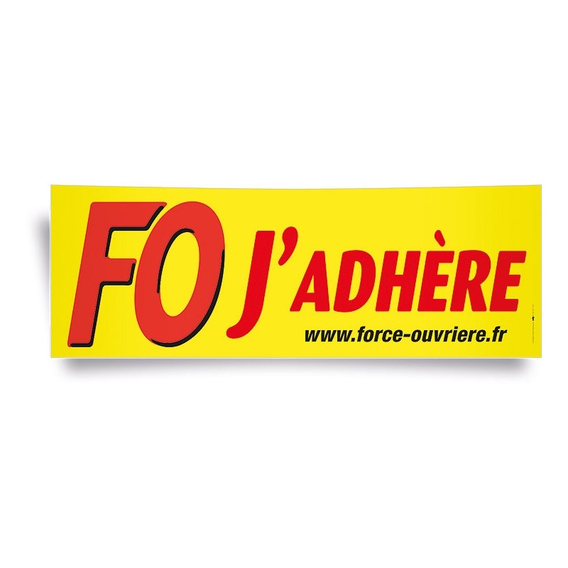 Affiche Panoramique : « J'adhère »